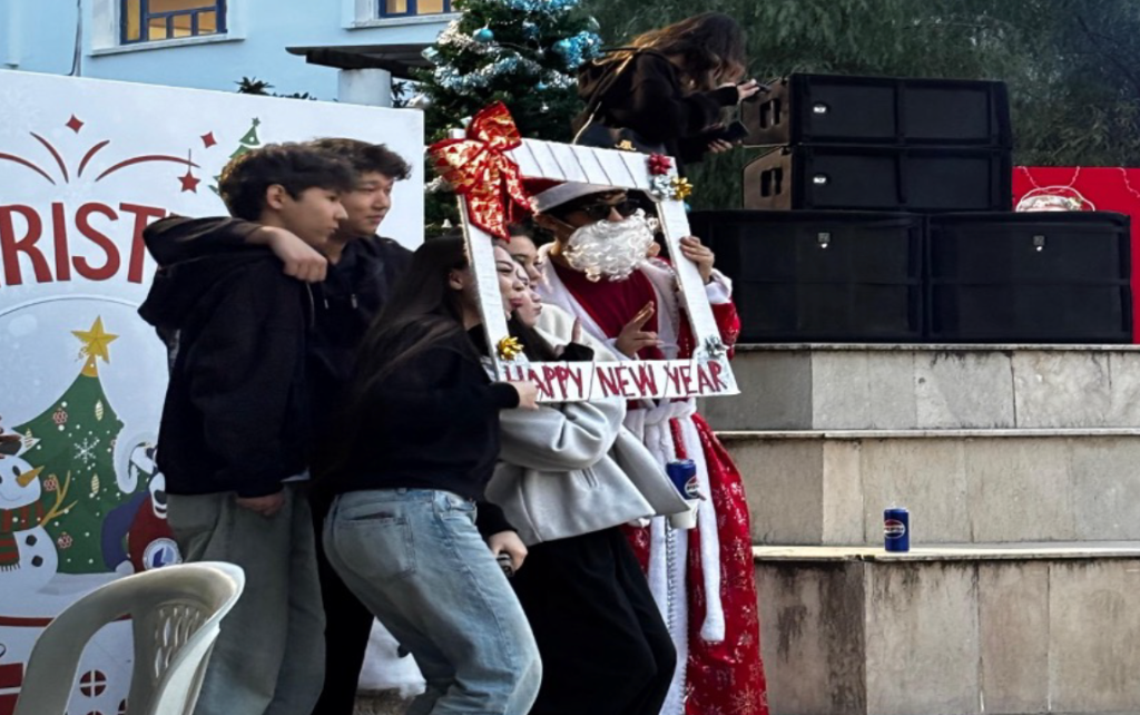 Students Enjoying in Christmas Event