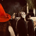 EUL students celebrating Halloween night on campus